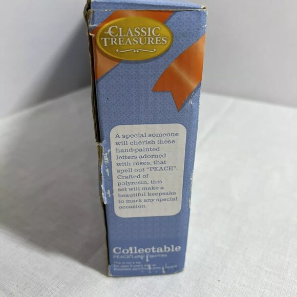 CLASSIC TREASURES PEACE 4” LETTERS with ANGELS FIGURINES DECOR - Picture 10 of 10